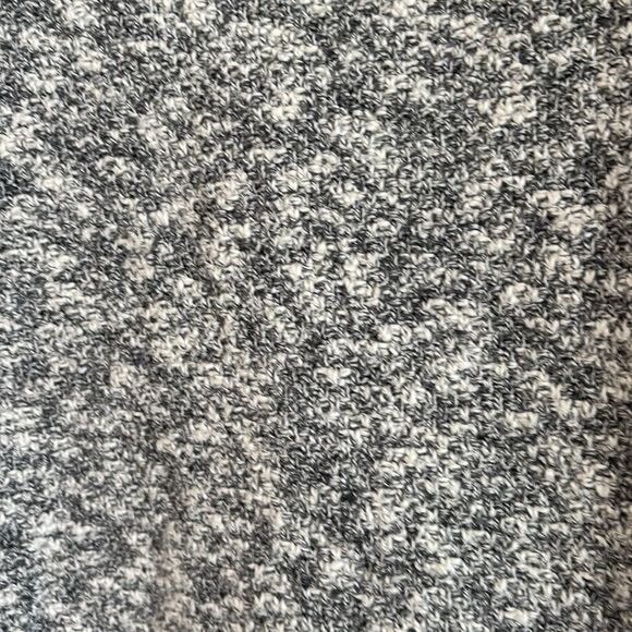 L.L. Bean Signature Women Gray speckled color block linen blend knit Sweater SM - Picture 6 of 11